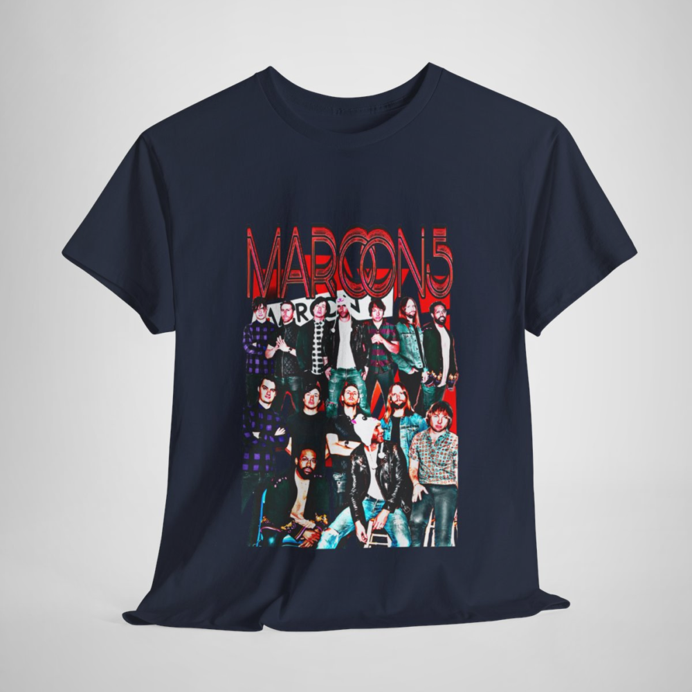 Vintage Maroon 5 T-Shirt with vibrant graphic for music fans