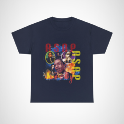ASAP Rocky Fire Graphic Tee with vibrant graphics and dynamic design Navy colour