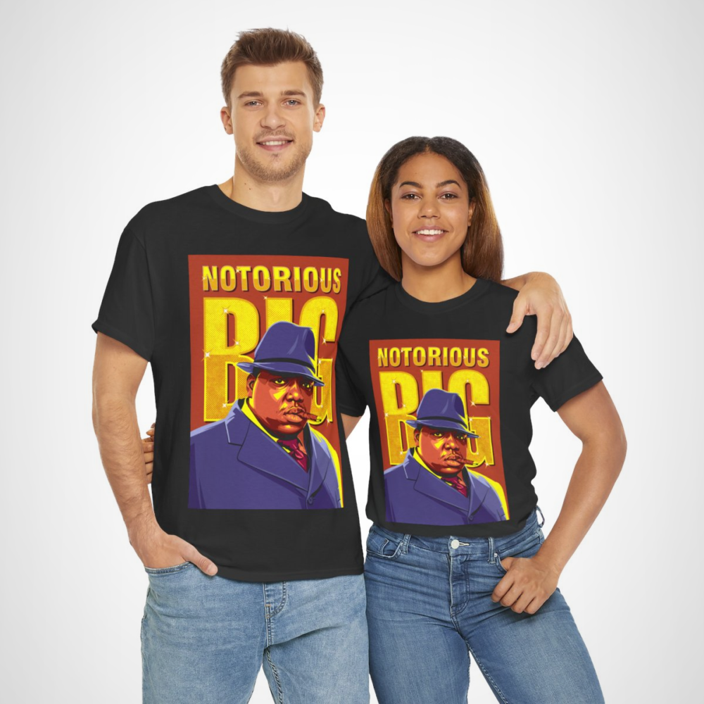 Retro Notorious BIG T-Shirt inspiring a love for hip hop culture