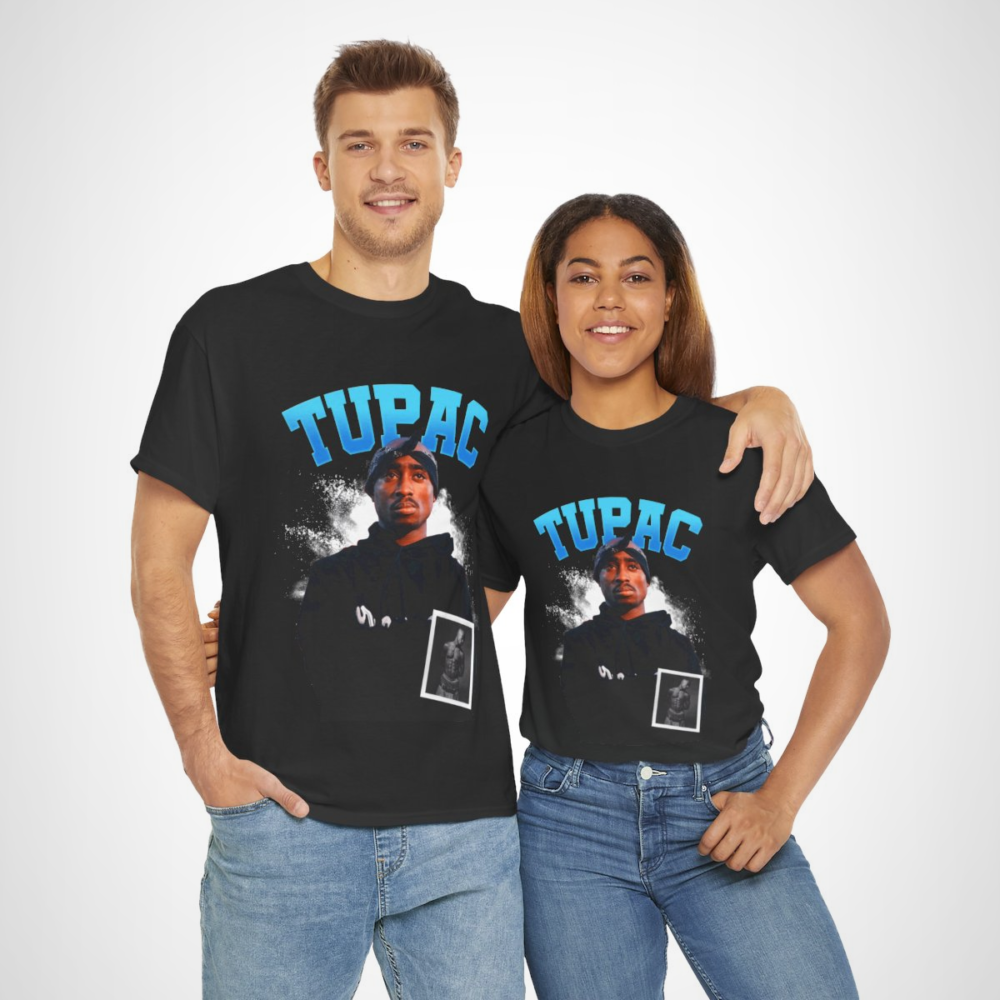 Tupac Shakur Graphic Tee showcasing the iconic rapper's design
