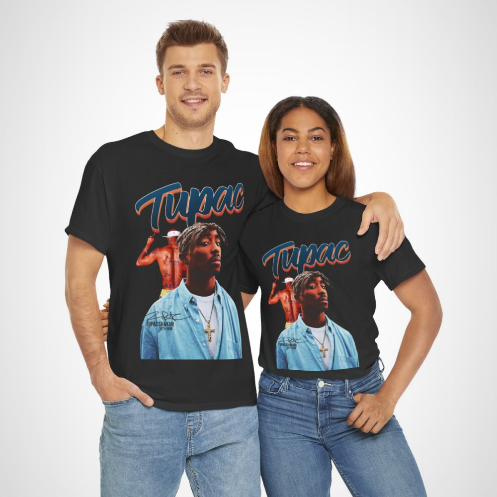Tupac Shakur Graphic Tee featuring classic hip-hop design