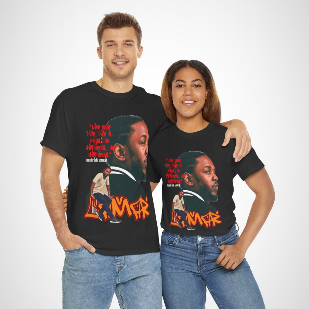 Kendrick Lamar inspired t-shirt with motivational quote design