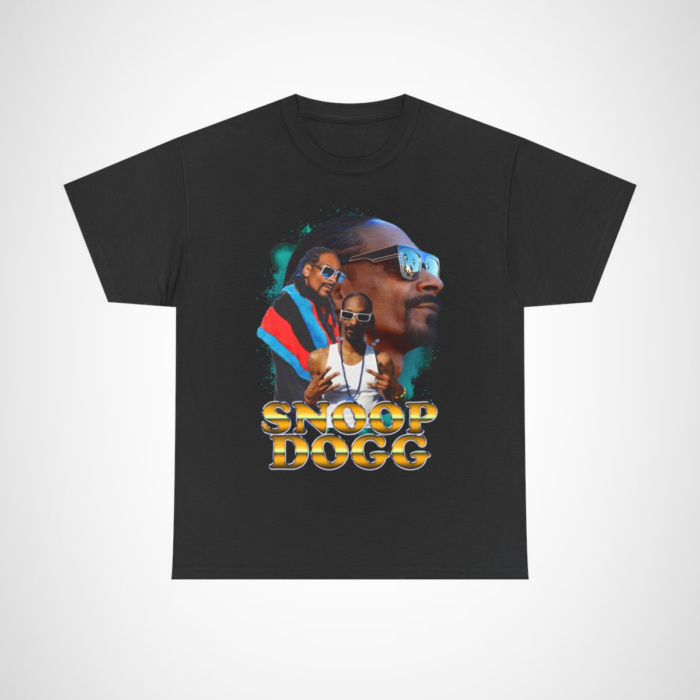 Snoop Dogg Cool Vibes Tee featuring vibrant hip-hop inspired artwork Black colour