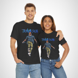 Travis Scott graphic t-shirt showcasing stylish streetwear design