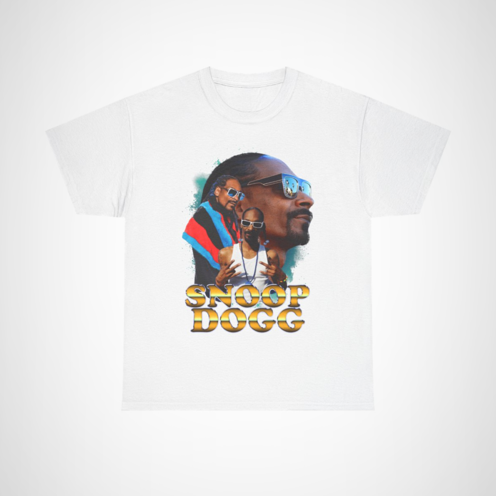 Snoop Dogg Cool Vibes Tee featuring vibrant hip-hop inspired artwork White colour