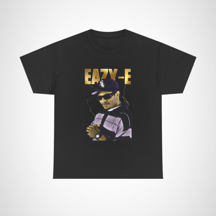 Eazy-E Retro Graphic Tee showcasing iconic hip hop design Black colour