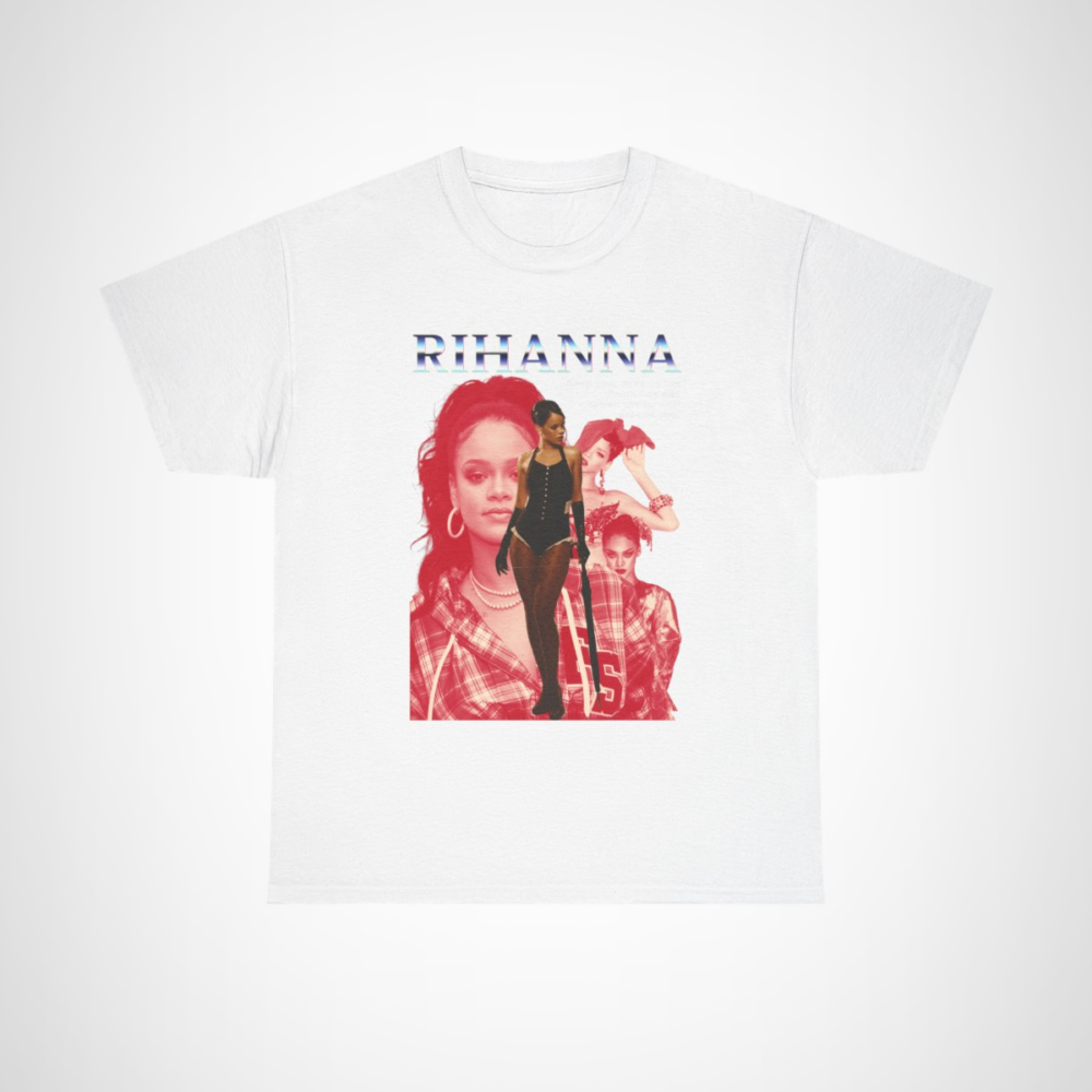 Rihanna Inspired T-Shirt with empowering quote for motivation White colour