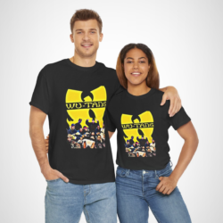 Vintage Wu-Tang Clan Graphic Tee in yellow with iconic logo