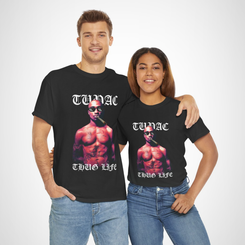 Tupac Thug Life T-Shirt featuring iconic graphic for hip-hop fans