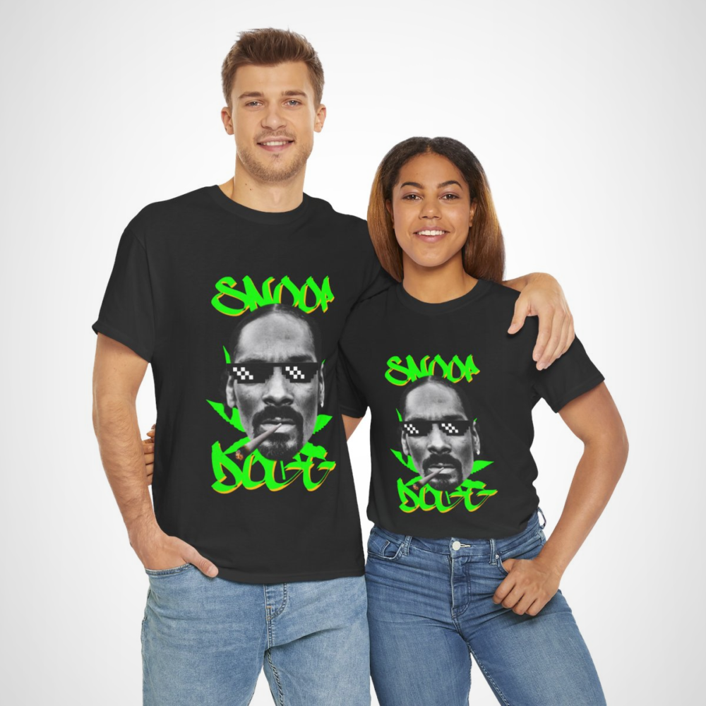 Vibrant Snoop Dogg inspired graphic tee for hip hop fans