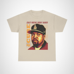 Crazy Motha' Fucka' Named Ice Cube T-Shirt for hip-hop fans Sand colour