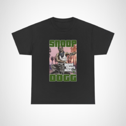 Snoop Dogg Grand Theft Auto V Inspired T-Shirt Black colour