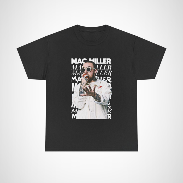 Mac Miller Vintage Style Graphic Tee with unique design Black colour