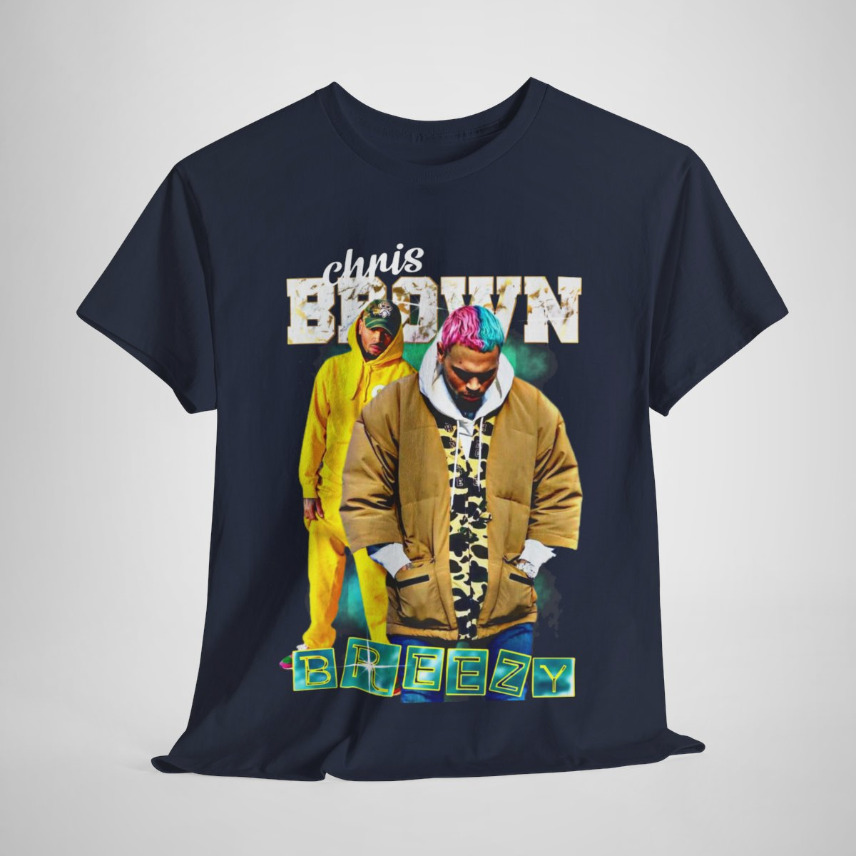 Chris Brown Breezy graphic t-shirt showcasing stylish design and comfortable fit