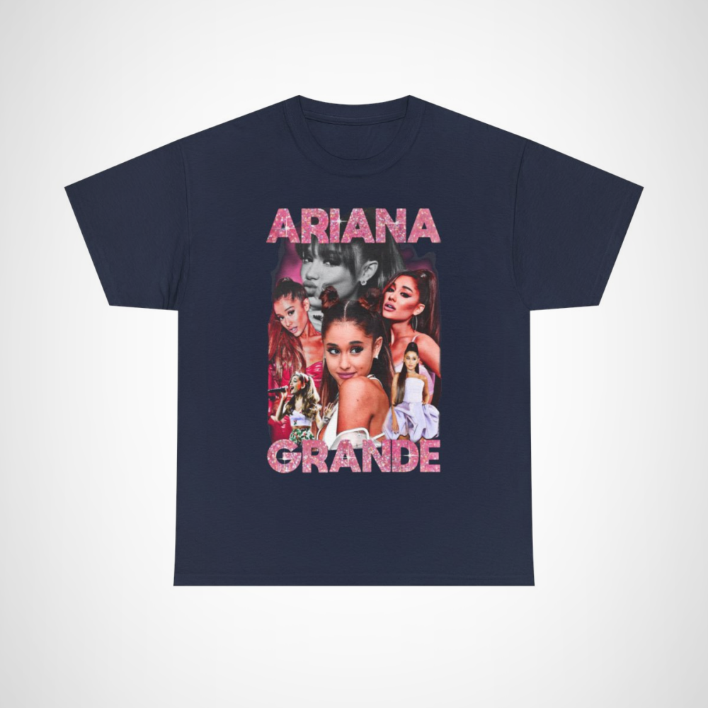 Glitter Graphic Tee featuring Ariana Grande for fans Navy colour