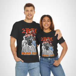 2PAC Thug Life Retro Graphic Tee showcasing bold graphics and tribute to a hip hop legend