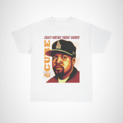 Crazy Motha' Fucka' Named Ice Cube T-Shirt for hip-hop fans White colour