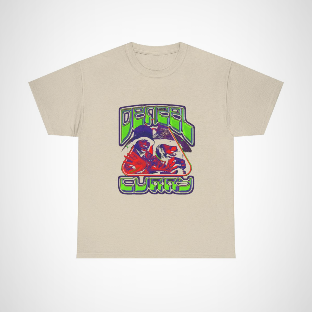 Vintage Chic Duo Graphic Tee featuring a colourful retro graphic design Sand colour