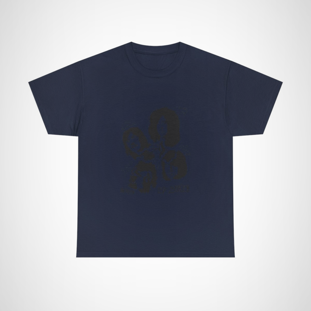 Motivational T-Shirt for Artists Featuring 'Inspire and Create' Design Navy colour