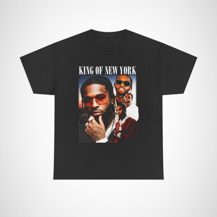 King of New York Hip Hop Legends T-Shirt showcasing iconic artists Black colour