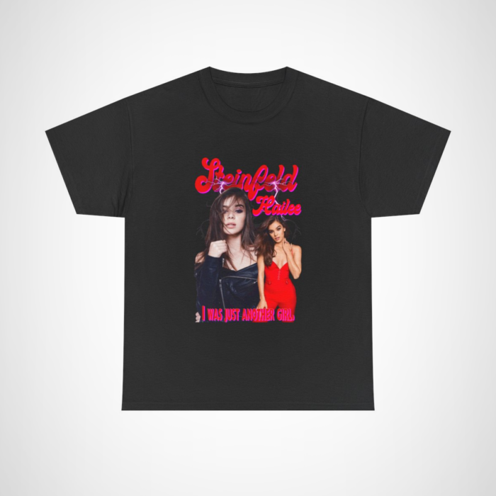 Hailee Steinfeld I Was Just Another Girl T-Shirt for fans Black colour