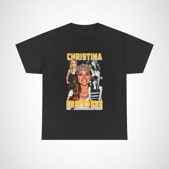 Christina Perri Crowned T-Shirt with artistic design for music lovers Black colour