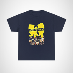 Vintage Wu-Tang Clan Graphic Tee in yellow with iconic logo Navy colour