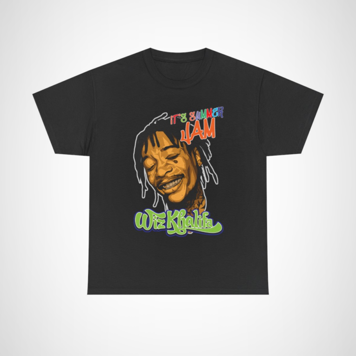 Wiz Khalifa Summer Jam T-Shirt showcasing vibrant design for music lovers Black colour