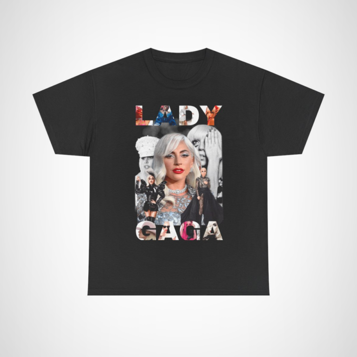 Fabulous Lady Gaga Graphic Tee showcasing iconic designs and styles Black colour