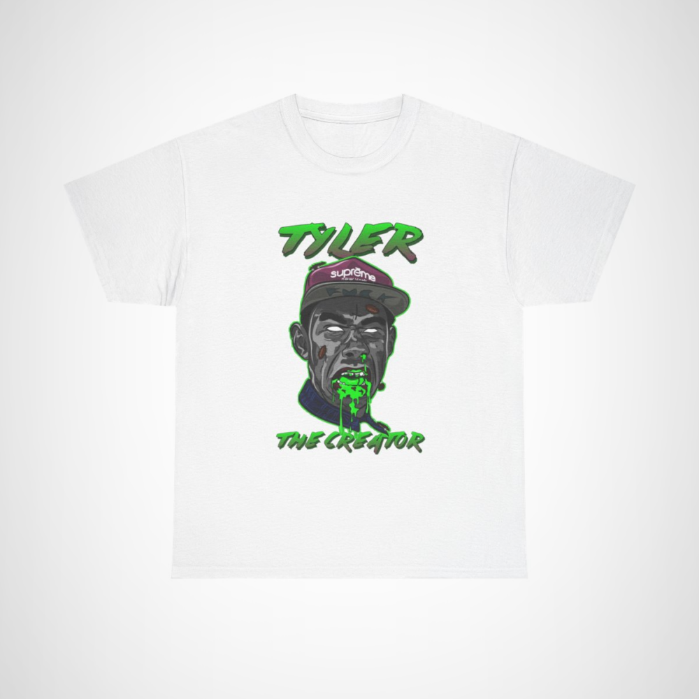 Tyler The Creator graphic tee with unique and imaginative design White colour