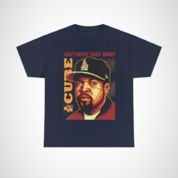 Crazy Motha' Fucka' Named Ice Cube T-Shirt for hip-hop fans Navy colour