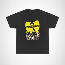 Vintage Wu-Tang Clan Graphic Tee in yellow with iconic logo Black colour