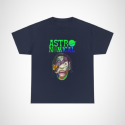 AstroNomical graphic tee featuring a vibrant design for music lovers Navy colour
