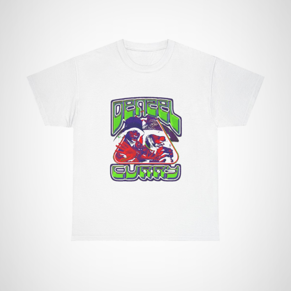 Vintage Chic Duo Graphic Tee featuring a colourful retro graphic design White colour