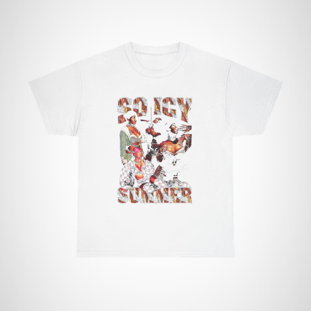 So Icy Summer Glamorous T-Shirt for trendsetters in vibrant colours White colour