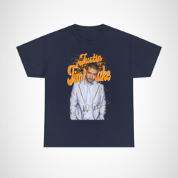 Justin Timberlake Signature Style Tee with graphic and signature Navy colour