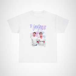 Vibrant Chainsmokers inspired graphic tee for music lovers White colour