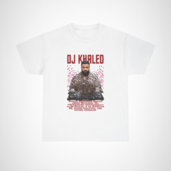 DJ Khaled Music Lovers T-Shirt with bold graphics and vibrant design White colour