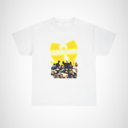 Vintage Wu-Tang Clan Graphic Tee in yellow with iconic logo White colour