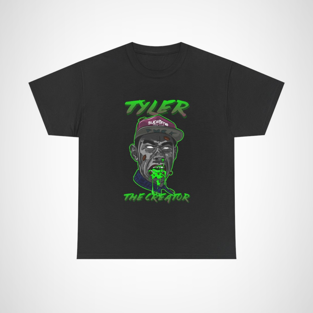 Tyler The Creator graphic tee with unique and imaginative design Black colour