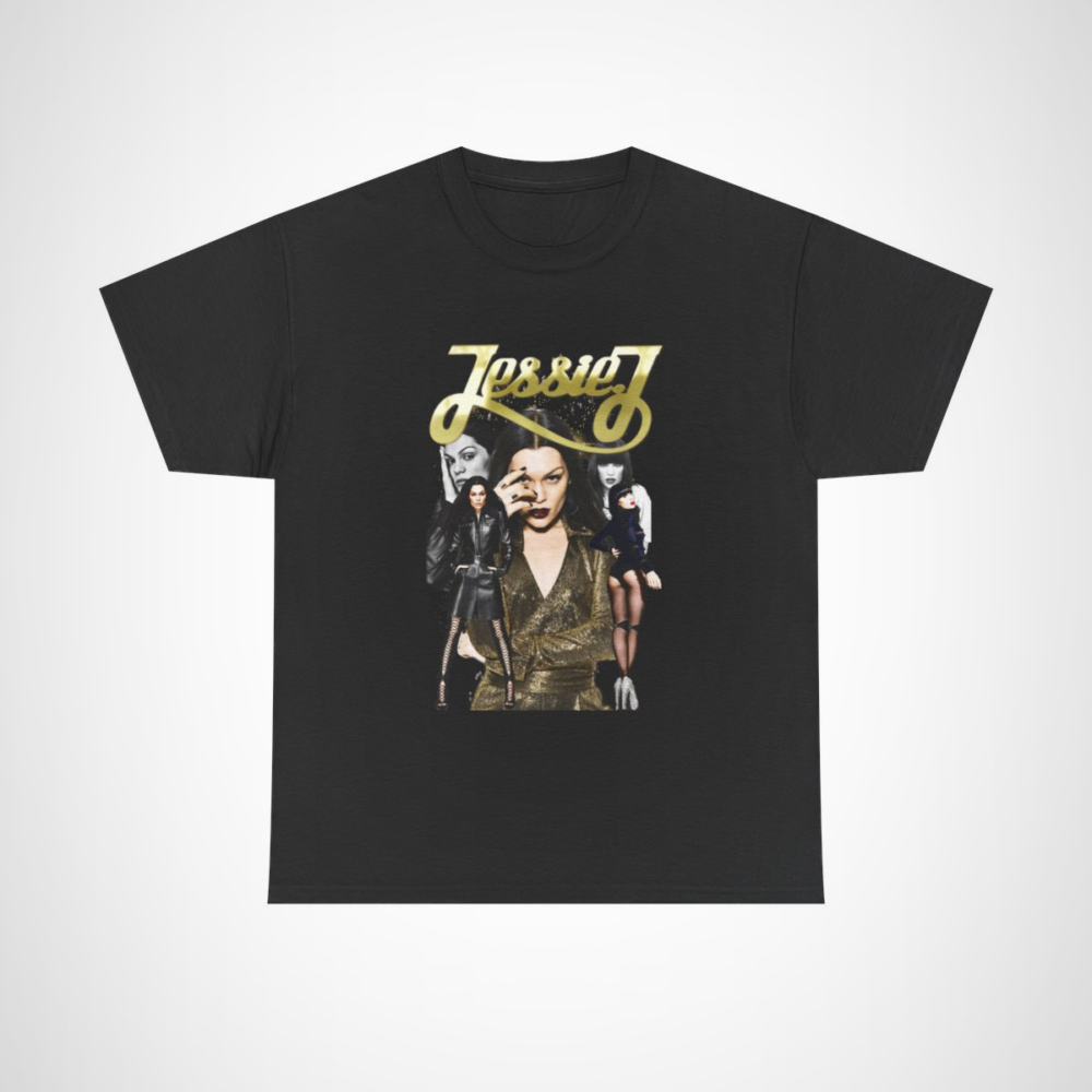 Bold Jessie J graphic tee showcasing iconic music style and artistry Black colour