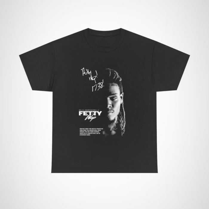 Fetty Wap Tribute Tee featuring Willie Junior Maxwell II design Black colour