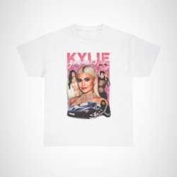 Kylie Jenner Inspired Glam T-Shirt on display White colour
