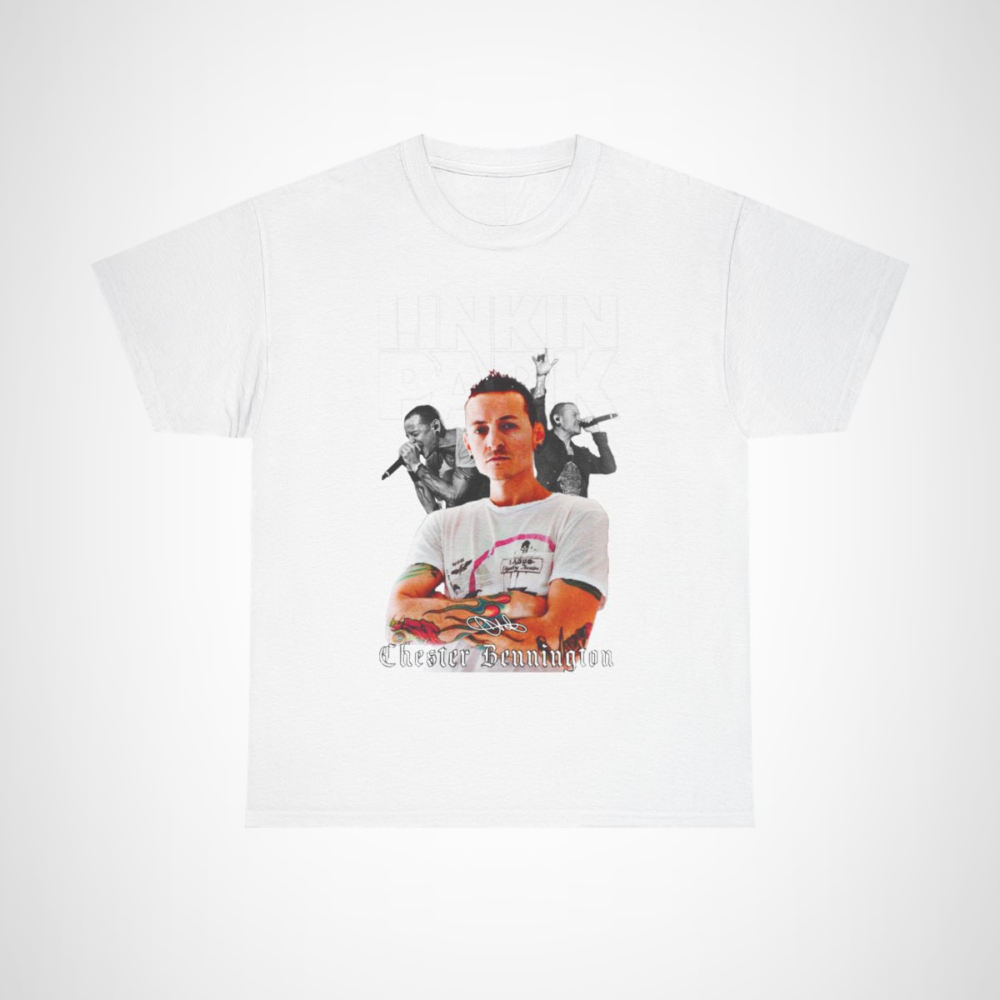 Chester Bennington tribute t-shirt featuring an iconic Linkin Park design White colour