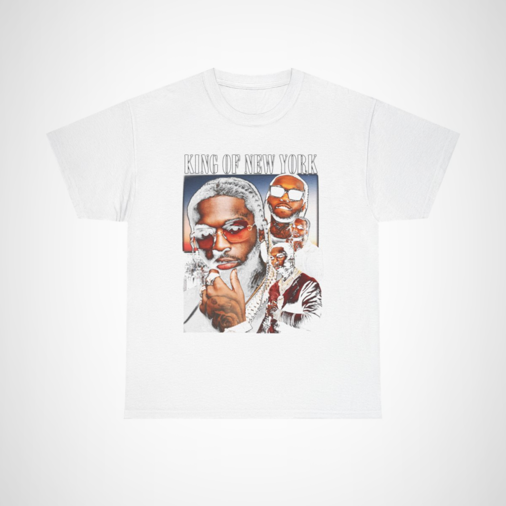 King of New York Hip Hop Legends T-Shirt showcasing iconic artists White colour