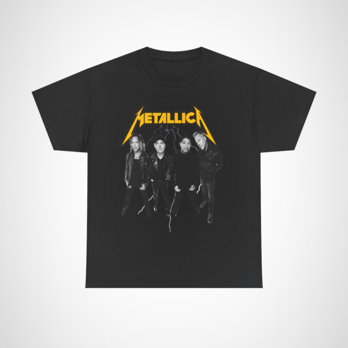 Metallica Band T-Shirt for music lovers and concertgoers Black colour