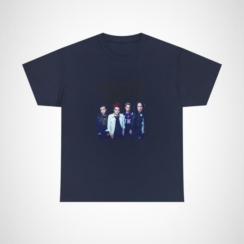 My Chemical Romance band tee showcasing a bold design for rock music fans Navy colour