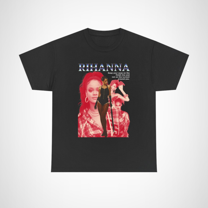 Rihanna Inspired T-Shirt with empowering quote for motivation Black colour