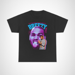 Breezy Vibes T-Shirt showcasing 'You can't be old and wise if you were never young and crazy' design. Black colour