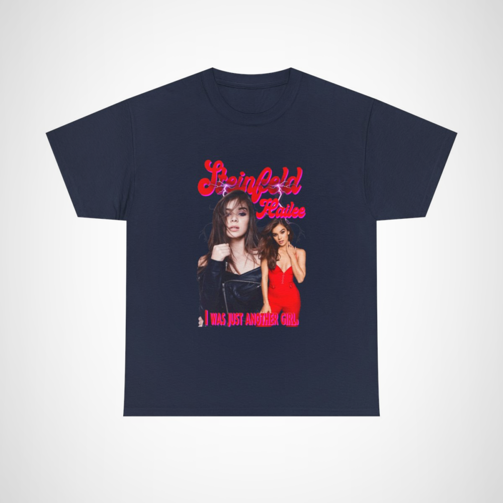 Hailee Steinfeld I Was Just Another Girl T-Shirt for fans Navy colour